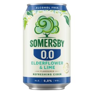 Безалкохолен Сайдер Съмърсби Бъз и Лайм / Somersby Elderflower & Lime Alcohol-Free