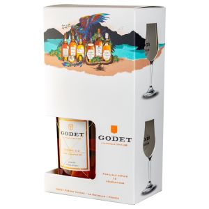 Коняк Годет XO + 2 Чаши / Godet XO + 2 Glasses