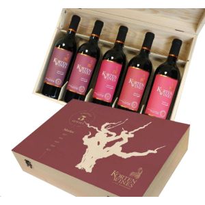 Дървен Сандък Кортен Мерло Селекция / Wooden Box Korten Merlot Selection 