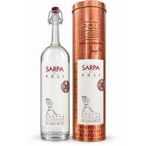 Ракия Грапа Сарпа Ди Поли  Метална Кутия / Grappa Sarpa di Poli Metal Box 