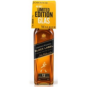 Джони Уокър Черен Етикет с Чаша / Johnnie Walker Black Label With Glass