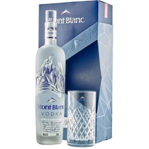 Водка Монтблан + Чаша / Vodka Montblanc Glass Set