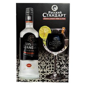 Руски Стандарт + Чаша / Russian Standard Vodka + Glass