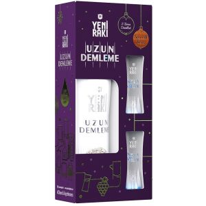 Йени Ракъ Карфт + 2 Чаши / Yeni Raki Uzun Demleme Glass Pack