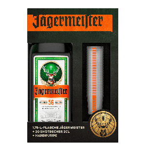 Йегермайстер + 20 Шот Чаши и Помпа / Jagermeister Party Set