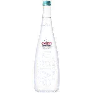 Газирана Минерална Вода Евиан Стъкло / Sparkling Mineral Water Evian Glass