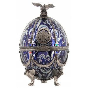 Imperial Collection Faberge Silver Blue Flowers / Фаберже Сребро Сини Цветя