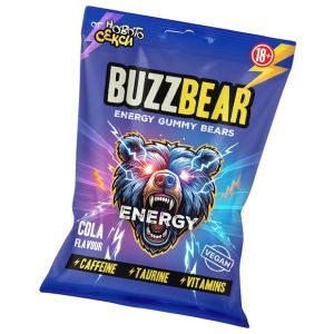 Бъзбеър Енергийни Желирани Мечета Кола / BuzzBear Energy Gummy Bears Cola