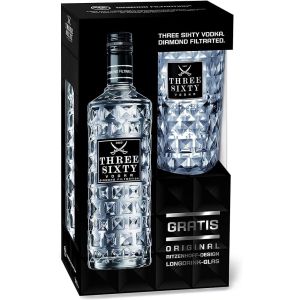 Водка Три Сиксти Ориджинал + Чаша / Vodka Three Sixty Original + Glass