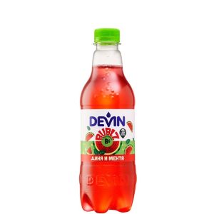 Газирана Безалкохолна Напитка Девин Бъблз Диня и Мента / Devin Bublz Watermelon & Mint