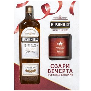 Бушмилс + Свещ / Bushmills Candle Gift Pack