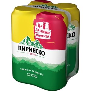 Бира Пиринско Кен Мултипак 4 броя / Beer Pirinsko Can Multipack