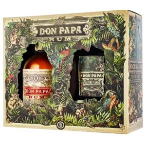Ром Дон Папа + Карти / Rum Don Papa With Cards
