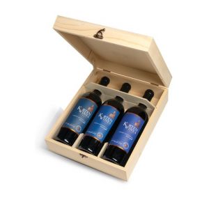 Дървен Сандък Кортен Трилогия Каберне Совиньон  / Wooden Box Korten Cabernet Sauvignon