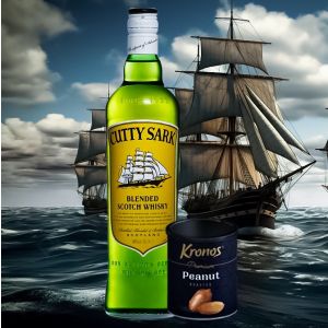 Комплект Къти Сарк + Подарък Кронос Печени Фъстъци / Cutty Sark Peanut Gift Pack