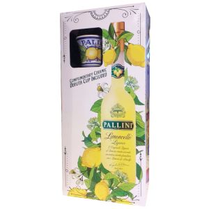 Ликьор Лимончело Палини + Керамична Чаша / Liqueur Limoncello Pallini Ceramic Cup Set