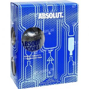 Водка Абсолют + 2 чаши / Absolut Vodka + 2 glasses