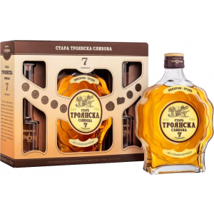 Стара Сливова Ракия + 2 Юзчета Троян / Old Plum Rakia Gift Pack