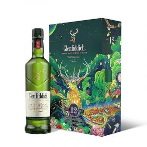 Гленфидих 12YO Китайска Нова Година + 2 Чаши / Glenfiddich 12YO Chinese New Year + 2 Glasses