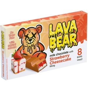 Лава Беър Млечен Шоколад Ягодов Чийзкейк / Lava Bear Chocolate Strawberry Cheesecake