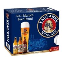 Пауланер Пакет 3 Бутилки + Чаша / Paulaner Set 3x0,5 Bottles + Glass