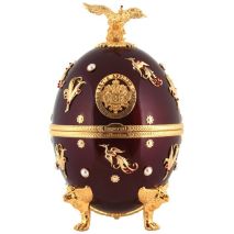 Импириал Колекшън Фаберже Червен Дракон и Птици / Imperial Collection Faberge Red Dragon & Birds
