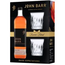 Джон Бар Черен Етикет + 2 Чаши / John Barr Black Label Glass Set