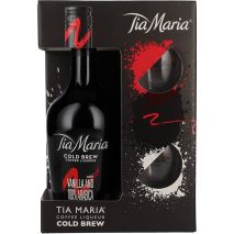 Ликьор Тиа Мария Колдбрю + 2 Чаши / Liqueur Tia Maria Cold Brew & Glasses Pack