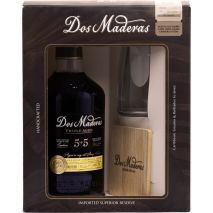 Ром Дос Мадерас Педро Хименес 5+5 10г. + Чаша и Подложка / Rum Dos Maderas 5+5 10YO PX Gift Pack
