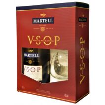 Коняк Мартел VSOP + 2 Чаши / Cognac Martell VSOP + 2 Glasses Gift Set