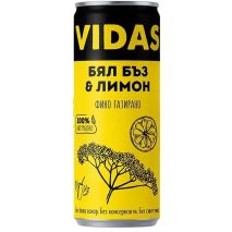 Видас Фино Газиран Бял Бъз с Лимон / Vidas Elderflower & Lemon