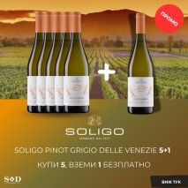 Солиго Пино Гриджо Деле Венецие Промо 5+1 / Soligo Pinot Grigio Delle Venezie 5+1