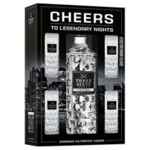 Водка Три Сиксти + 4 Чаши / Vodka Three Sixty Original + 4 Glasses