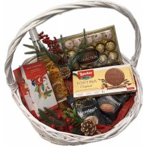 Подаръчна Коледна Кошница с Вино Ирезистибъл / Gift Christmas Basket Wine Irresistable 